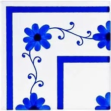 Giovanni De Maio Ceramica Artistica Vietrese С000002216 Laura Blu Terminale Angolo 10*10 Sisustus 10x10 cm, Italia - kuva 1 - kuva 1