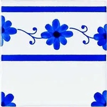 Giovanni De Maio Ceramica Artistica Vietrese С000002215 Laura Blu Terminale 10*10 Sisustus 10x10 cm, Italia - kuva 1 - kuva 1