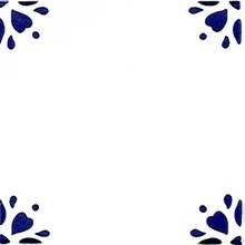Giovanni De Maio Ceramica Artistica Vietrese 0000027119 Angoli Rosetta Blu Decori 10*10 Lattialaatta 10x10 cm, Italia - kuva 1 - kuva 1