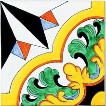 Giovanni De Maio Ceramica Artistica Vietrese С000034737 Capodimonte Decori 20*20 Lattialaatta 20x20 cm, Italia - kuva 1 - kuva 1