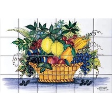Giovanni De Maio Ceramica Artistica Vietrese С000210228 Cesto Con Frutta 13 (24 pcs) Pannelli Decorativi 52*78 Paneeli 52x78 cm, Italia - kuva 1 - kuva 1