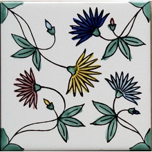 Giovanni De Maio Ceramica Artistica Vietrese 0000012684 Clelia Decori 20*20 Lattialaatta 20x20 cm, Italia - kuva 1 - kuva 1