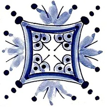 Giovanni De Maio Ceramica Artistica Vietrese 0000027202 Decoro10 Decori 10*10 Sisustus 10x10 cm, Italia - kuva 1 - kuva 1