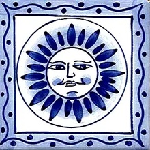 Giovanni De Maio Ceramica Artistica Vietrese 0000022362 Decoro2 Decori 10*10 Sisustus 10x10 cm, Italia - kuva 1 - kuva 1