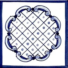 Giovanni De Maio Ceramica Artistica Vietrese 0000027201 Decoro5 Decori 10*10 Sisustus 10x10 cm, Italia - kuva 1 - kuva 1