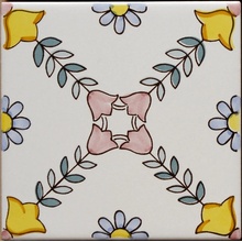 Giovanni De Maio Ceramica Artistica Vietrese С000051540 Favignana Decori 20*20 Lattialaatta 20x20 cm, Italia - kuva 1 - kuva 1