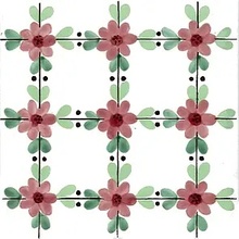 Giovanni De Maio Ceramica Artistica Vietrese 0000012685 Fazzoletto Decori 20*20 Lattialaatta 20x20 cm, Italia - kuva 1 - kuva 1