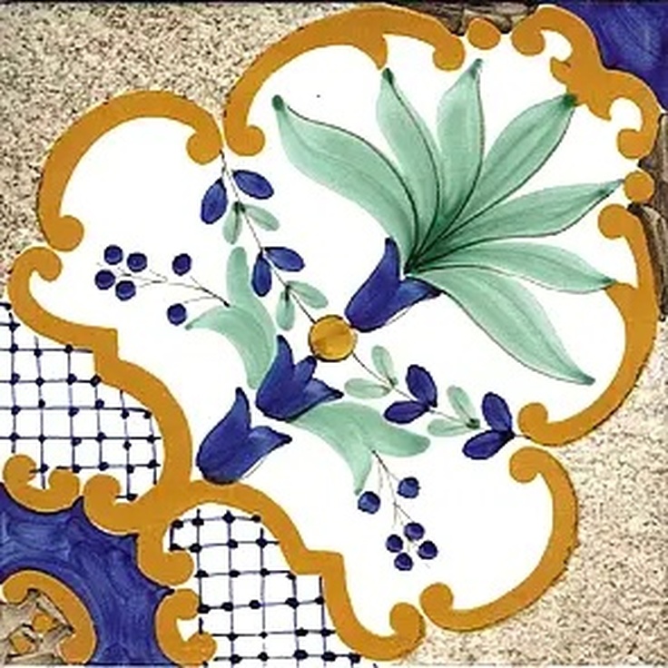 Giovanni De Maio Ceramica Artistica Vietrese С000016494 Fiore Antico Decori 20*20 Floor tile 20x20 cm, Italy - photo 1 Giovanni De Maio Ceramica Artistica Vietrese С000016494 Fiore Antico Decori 20*20 Floor tile 20x20 cm, Italy - photo 1