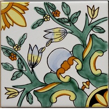 Giovanni De Maio Ceramica Artistica Vietrese 0000012692 Gloria Decori 20*20 Lattialaatta 20x20 cm, Italia - kuva 1 - kuva 1