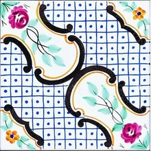 Giovanni De Maio Ceramica Artistica Vietrese С000003581 Lecce Decori 20*20 Lattialaatta 20x20 cm, Italia - kuva 1 - kuva 1