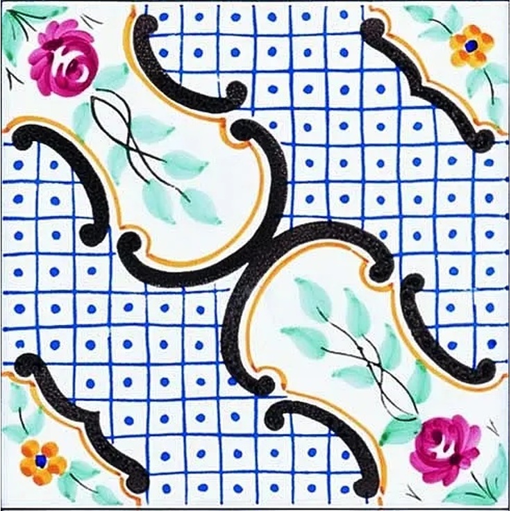 Giovanni De Maio Ceramica Artistica Vietrese С000003581 Lecce Decori 20*20 Floor tile 20x20 cm, Italy - photo 1 Giovanni De Maio Ceramica Artistica Vietrese С000003581 Lecce Decori 20*20 Floor tile 20x20 cm, Italy - photo 1