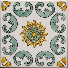 Giovanni De Maio Ceramica Artistica Vietrese 0000017536 Levante Decori 20*20 Lattialaatta 20x20 cm, Italia - kuva 1 - kuva 1