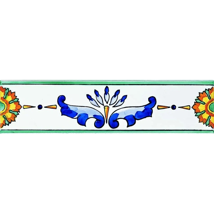 Giovanni De Maio Ceramica Artistica Vietrese С000003157 Maria Teresa Listelli 5*20 Border 5x20 cm, Italy - photo 1 Giovanni De Maio Ceramica Artistica Vietrese С000003157 Maria Teresa Listelli 5*20 Border 5x20 cm, Italy - photo 1