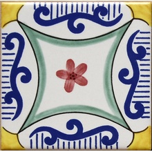Giovanni De Maio Ceramica Artistica Vietrese 0000017868 Mirabella Decori 10*10 Lattialaatta 10x10 cm, Italia - kuva 1 - kuva 1
