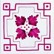 Giovanni De Maio Ceramica Artistica Vietrese С000267540 Pizzo Antico Rosso Decori 20*20 Lattialaatta 20x20 cm, Italia - kuva 1 - kuva 1