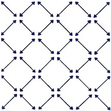 Giovanni De Maio Ceramica Artistica Vietrese С000247326 Freccette Blu Decori 20*20 Lattialaatta 20x20 cm, Italia - kuva 1 - kuva 1