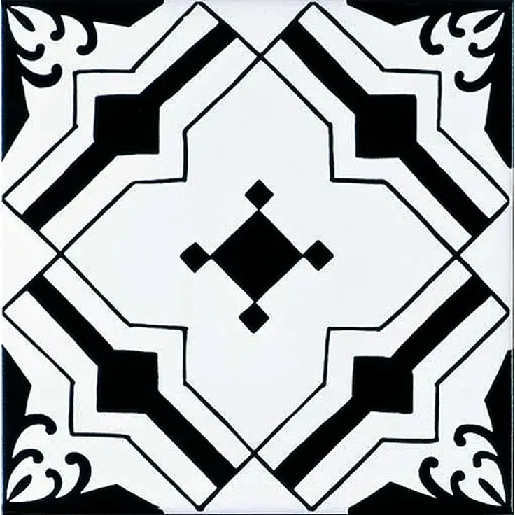 Giovanni De Maio Ceramica Artistica Vietrese 0000017534 Nice Nero Decori 20*20 Floor tile 20x20 cm, Italy - photo 1 Giovanni De Maio Ceramica Artistica Vietrese 0000017534 Nice Nero Decori 20*20 Floor tile 20x20 cm, Italy - photo 1