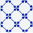 Giovanni De Maio Ceramica Artistica Vietrese С000272998 Palmettina Azzurro Decori 10*10 Floor tile 10x10 cm, Italy - photo 1