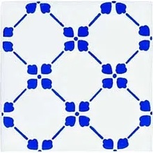 Giovanni De Maio Ceramica Artistica Vietrese С000272998 Palmettina Azzurro Decori 10*10 Lattialaatta 10x10 cm, Italia - kuva 1 - kuva 1