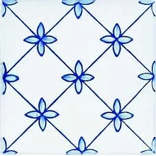 Giovanni De Maio Ceramica Artistica Vietrese С000272993 Lidia Blu Decori 10*10 Lattialaatta 10x10 cm, Italia - kuva 1 - kuva 1