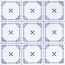 Giovanni De Maio Ceramica Artistica Vietrese С000272027 Sannini Blu Decori 10*10 Floor tile 10x10 cm, Italy - photo 1