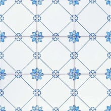 Giovanni De Maio Ceramica Artistica Vietrese С000272028 Sofia Blu Decori 10*10 Lattialaatta 10x10 cm, Italia - kuva 1 - kuva 1