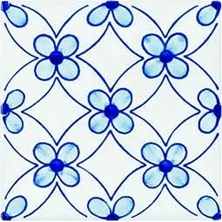 Giovanni De Maio Ceramica Artistica Vietrese С000272024 Milena Blu Decori 10*10 Podlahová dlaždice 10x10 cm, Itálie - fotografie 1 Giovanni De Maio Ceramica Artistica Vietrese С000272024 Milena Blu Decori 10*10 Podlahová dlaždice 10x10 cm, Itálie - fotografie 1