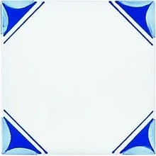 Giovanni De Maio Ceramica Artistica Vietrese С000272023 Marilena Blu Decori 10*10 Lattialaatta 10x10 cm, Italia - kuva 1 - kuva 1