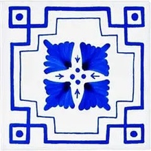 Giovanni De Maio Ceramica Artistica Vietrese С000272026 Pizzo Antico Blu Decori 10*10 Sisustus 10x10 cm, Italia - kuva 1 - kuva 1