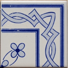Giovanni De Maio Ceramica Artistica Vietrese С000016858 Milena Azzurro Terminale Angolo 10*10 Sisustus 10x10 cm, Italia - kuva 1 - kuva 1