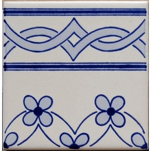 Giovanni De Maio Ceramica Artistica Vietrese С000016859 Milena Azzurro Terminale 10*10 Sisustus 10x10 cm, Italia - kuva 1 - kuva 1