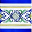 Giovanni De Maio Ceramica Artistica Vietrese С000018081 Monica Festoni 20*20 Decor 20x20 cm, Italy - photo 1