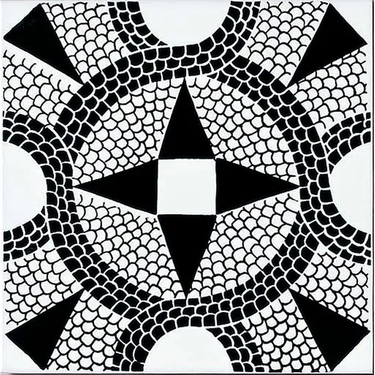 Giovanni De Maio Ceramica Artistica Vietrese 0000022333 Romano Nero Decori 20*20 Floor tile 20x20 cm, Italy - photo 1 Giovanni De Maio Ceramica Artistica Vietrese 0000022333 Romano Nero Decori 20*20 Floor tile 20x20 cm, Italy - photo 1