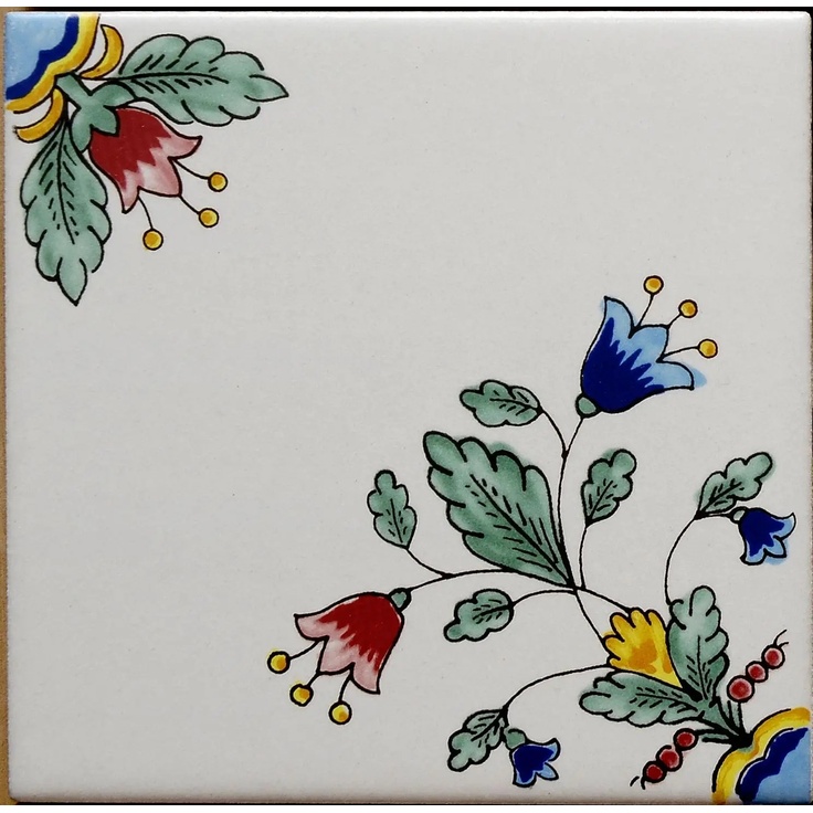 Giovanni De Maio Ceramica Artistica Vietrese 0000017540 Puteoli Decori 13*13 Floor tile 13x13 cm, Italy - photo 1 Giovanni De Maio Ceramica Artistica Vietrese 0000017540 Puteoli Decori 13*13 Floor tile 13x13 cm, Italy - photo 1