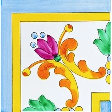 Giovanni De Maio Ceramica Artistica Vietrese 0000027228 Raito Angolo Festoni 10*10 Sisustus 10x10 cm, Italia - kuva 1 - kuva 1