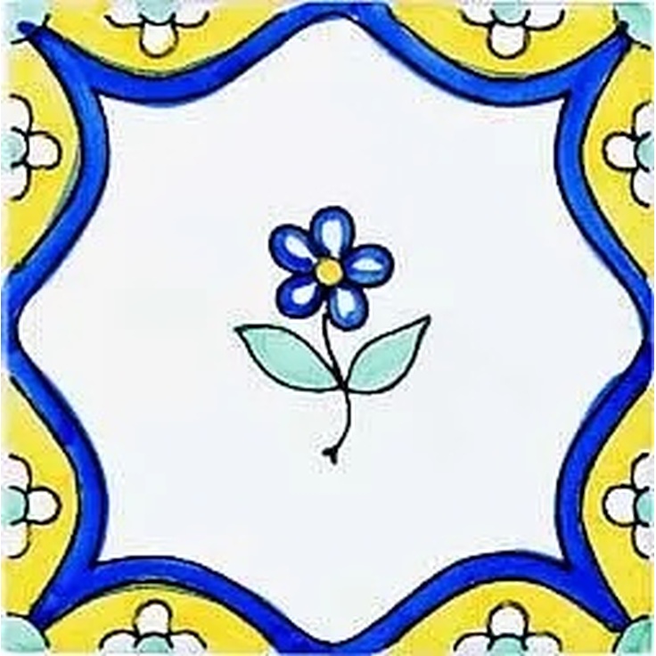 Giovanni De Maio Ceramica Artistica Vietrese С000003583 Rosalia Con Fiore Decori 10*10 Decor 10x10 cm, Italy - photo 1 Giovanni De Maio Ceramica Artistica Vietrese С000003583 Rosalia Con Fiore Decori 10*10 Decor 10x10 cm, Italy - photo 1