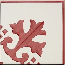 Giovanni De Maio Ceramica Artistica Vietrese С000051543 Ercolano Rosso Angolo Festoni 20*20 Sisustus 20x20 cm, Italia - kuva 1 - kuva 1