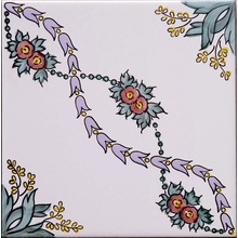 Giovanni De Maio Ceramica Artistica Vietrese 0000024098 Siepe Decori 20*20 Lattialaatta 20x20 cm, Italia - kuva 1 - kuva 1