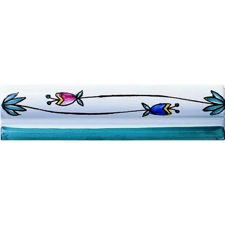 Giovanni De Maio Ceramica Artistica Vietrese С000004819 Tulipani Torcelli 5*13 Border 5x13 cm, Italy - photo 1 Giovanni De Maio Ceramica Artistica Vietrese С000004819 Tulipani Torcelli 5*13 Border 5x13 cm, Italy - photo 1