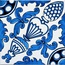 Giovanni De Maio Ceramica Artistica Vietrese С000058682 Pigne Turchese Decori 20*20 Podlahová dlaždice 20x20 cm, Itálie - fotografie 1 Giovanni De Maio Ceramica Artistica Vietrese С000058682 Pigne Turchese Decori 20*20 Podlahová dlaždice 20x20 cm, Itálie - fotografie 1