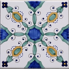 Giovanni De Maio Ceramica Artistica Vietrese 0000012859 Ventotene Decori 20*20 Lattialaatta 20x20 cm, Italia - kuva 1 - kuva 1