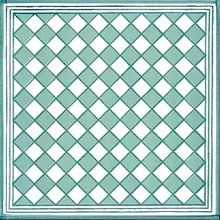Giovanni De Maio Ceramica Artistica Vietrese С000056073 Dado Verde Nilo Decori 20*20 Lattialaatta 20x20 cm, Italia - kuva 1 - kuva 1