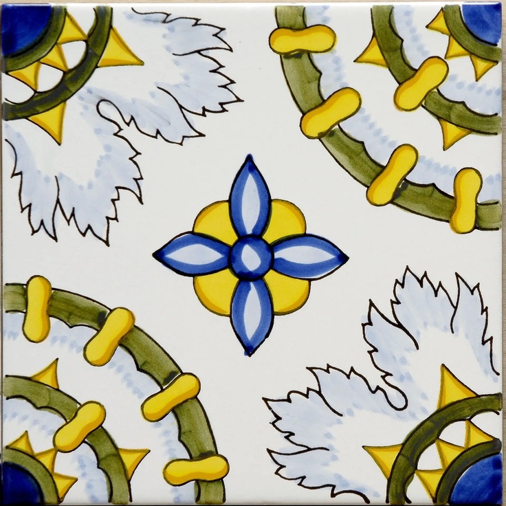 Giovanni De Maio Ceramica Artistica Vietrese 0000024099 Viareggio Decori 20*20 Floor tile 20x20 cm, Italy - photo 1 Giovanni De Maio Ceramica Artistica Vietrese 0000024099 Viareggio Decori 20*20 Floor tile 20x20 cm, Italy - photo 1