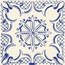 Giovanni De Maio Macrame С000266826 Decori Macrame Blu 2 Lattialaatta 20x20 cm, Italia - kuva 1