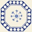 Giovanni De Maio Macrame С000266828 Decori Macrame Blu 21 Gulvflise 20x20 cm, Italien - foto 1