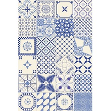 Giovanni De Maio Macrame С000266839 Decori Macrame Blu Set Lattialaatta 80x120 cm, Italia - kuva 1 - kuva 1