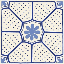 Giovanni De Maio Macrame С000266823 Decori Macrame Blu 17 Lattialaatta 20x20 cm, Italia - kuva 1 - kuva 1