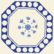 Giovanni De Maio Macrame С000266828 Decori Macrame Blu 21 Lattialaatta 20x20 cm, Italia - kuva 1 - kuva 1