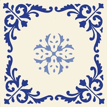 Giovanni De Maio Macrame С000266830 Decori Macrame Blu 23 Lattialaatta 20x20 cm, Italia - kuva 1 - kuva 1