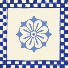 Giovanni De Maio Macrame С000266838 Decori Macrame Blu 9 Lattialaatta 20x20 cm, Italia - kuva 1 - kuva 1